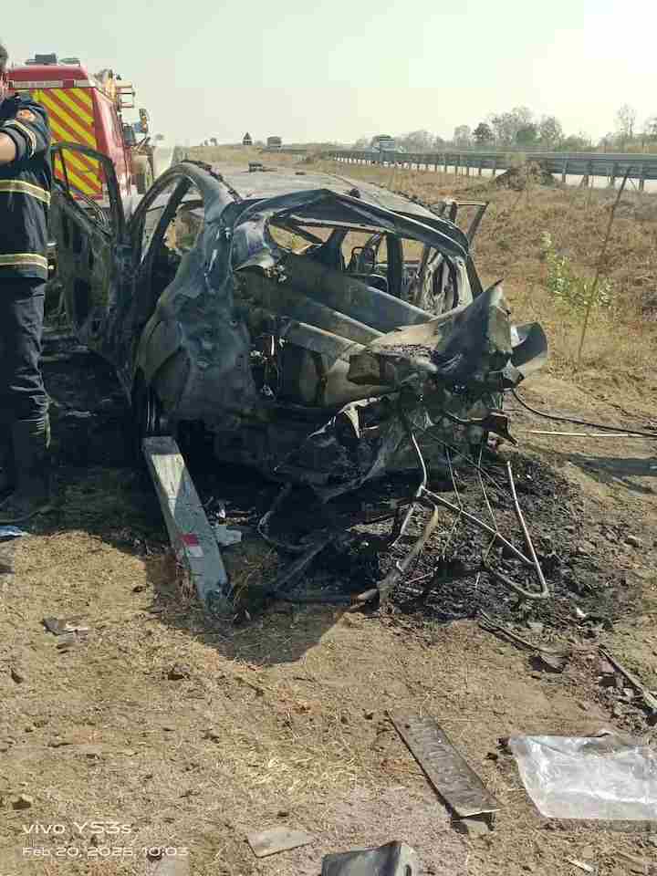 Samruddhi Highway Car Fire two Death