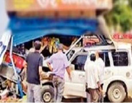 Scorpio vehicle rams into hotel woman killed