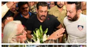 Salman Khan and Iulia Vantur get mobbed by fans at Jaipur airport.