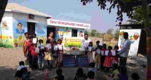 Ramvadi z p School diwali parti in malunje