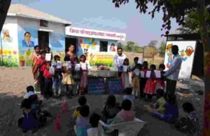 Ramvadi z p School diwali parti in malunje