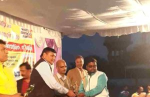 Sports teacher Mr. Rishikesh Walzade honored by the Silver Medal