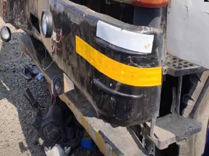 Akole dumper and scooty Accident 