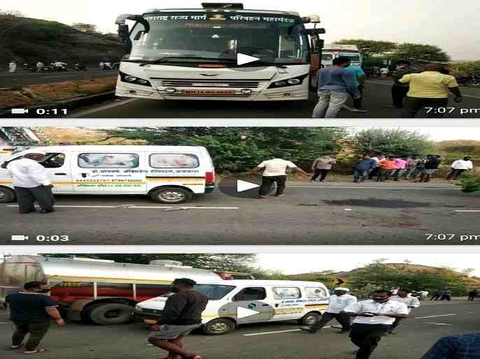 Sangamner Shivshahi Bus and Bike Accident one death