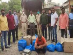 Shrirampur four-wheeler was seen moving suspiciously