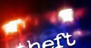 Theft stole 22 weights and a cash lamp
