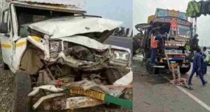 truck hit two vehicles, killing five people in a horrific accident