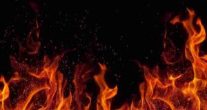 person set fire to a four-wheeler parked on the road