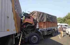 container and a truck collided head-on, one person was killed in the accident