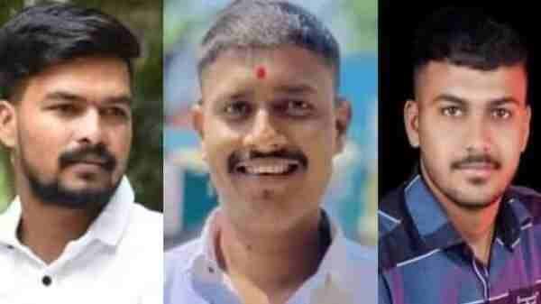 Accident Bhardhav ST crushed three friends, three were killed