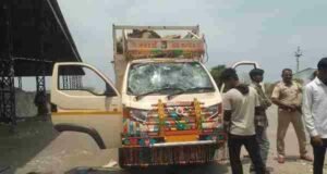 Ahmednagar Accident Two children died after being crushed under a tempo