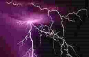 Four people died due to lightning strike, stormy winds, and rains