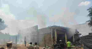 Godown of fire fighting equipment caught fire, two died