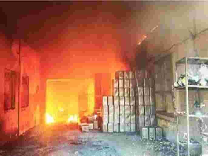 Heavy fire to oil company, loss of 50 lakhs