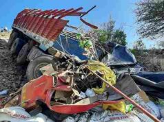 Accident truck fell into the ravine in the ghat; Driver killed, cleaner critical