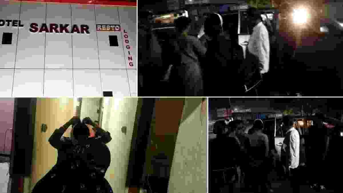 Prostitution at 'Sarkar' lodge, a raid by police, the release of young women