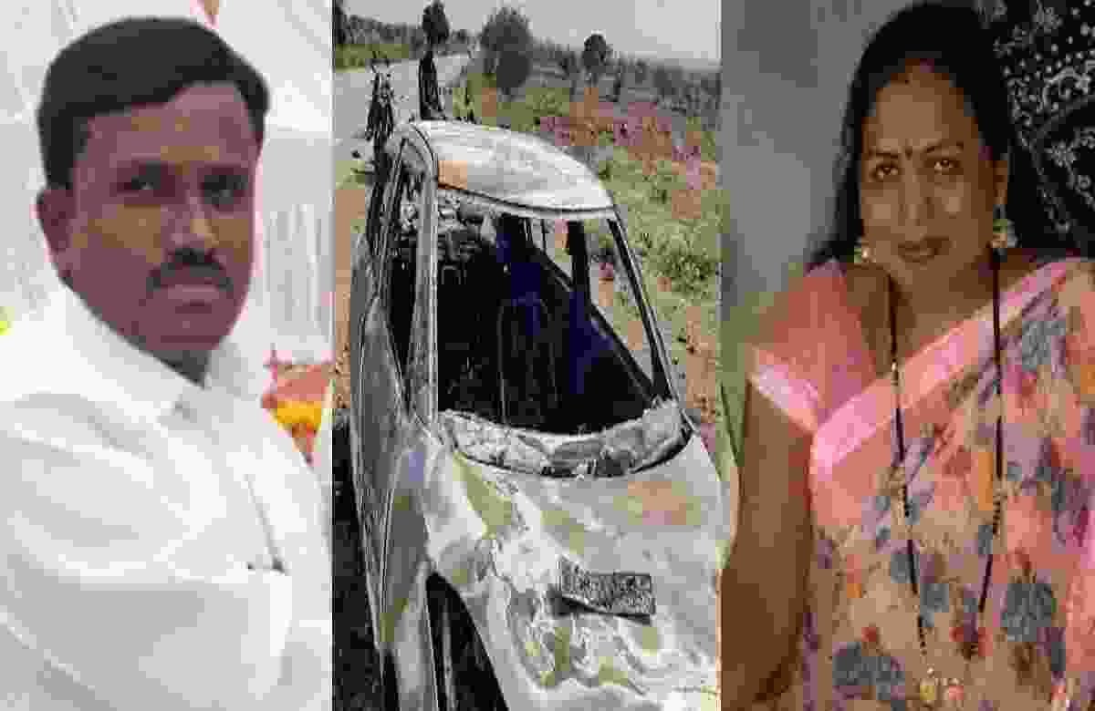 Woman dies in a car accident, husband Murder Crime Filed