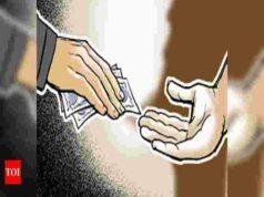 Police inspector and constable arrested while accepting bribe of 11 lakhs