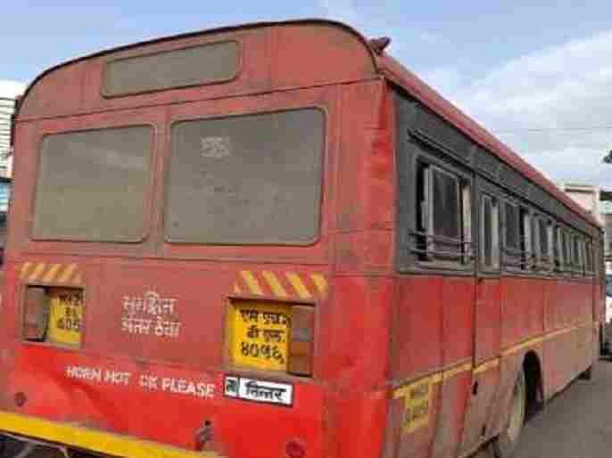Sangamner Accident woman died after being crushed under a bus at a bus stand