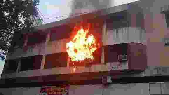 Fire in Ahmednagar city due to short circuit, heavy damage