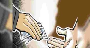 Talathi in the net of bribery while accepting a bribe of 50,000