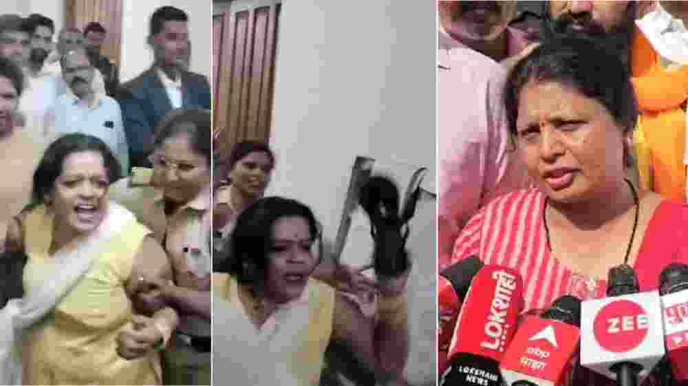 Attempt to put slippers on Sushma Andhare in Ahmednagar