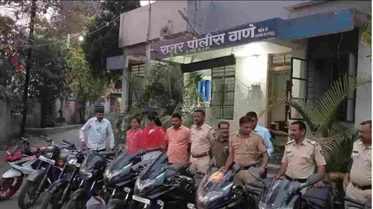 Motorcycle theft inn accused in shackles A two-wheeler worth Rs.10 lakh seized