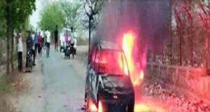 Ahmednagar The thrill of burning car