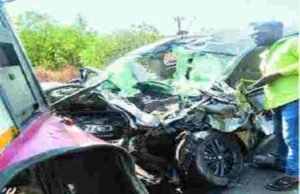 Four killed in ST-car accident