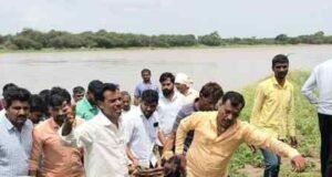 body of 'that' young man who was washed away in Godavari river was found