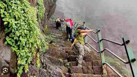 5 young men and women who went to Ratangad did not know how to wait for the night