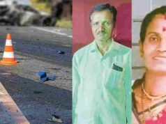 Couple returning home from Diwali bazaar killed in accident