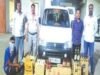 transporting illegal liquor caught, State Excise Department action