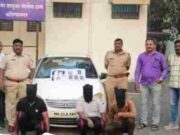 Sangamner taluka police nabbed three robbers, two escaped