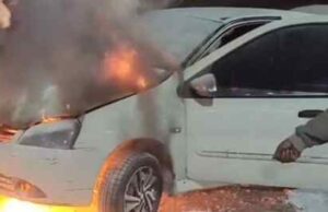 car caught fire as soon as it was filled with diesel at the petrol pump