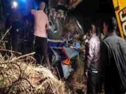 Akole Accident Sugarcane tractor overturns, one dead and two injured