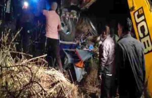 Akole Accident Sugarcane tractor overturns, one dead and two injured