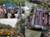 Luxury bus plunges into 200-foot gorge in horrific accident Five people died