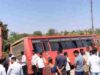 Tempo bus accident, ST bus directly entered the field