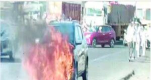 thrill of burning cars on the Pune Nashik highway