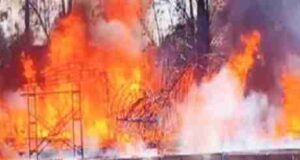 Fire breaks out on set erected at Malpani Palace