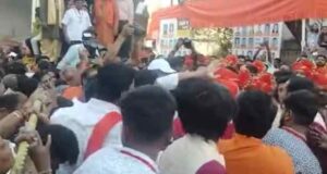 Hanuman chariot procession in Sangamner