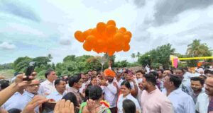 Bridge over Mhalungi River opens for public service MLA Amol Khatal