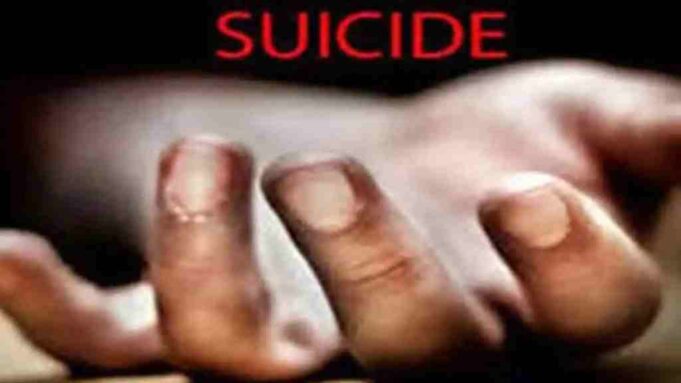 Suicide hanged himself with a swing rope