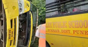 School bus accident at Chandanapuri Ghat