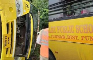 School bus accident at Chandanapuri Ghat