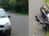 Two killed after motorcycle skids and is run over by car