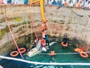 Five people died after car fell into a well