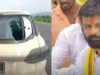 Attack on Lakshman Hake's car Stones pelted
