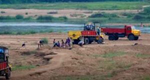 Raid against sand mafia in Sangamner Property worth three lakhs seized